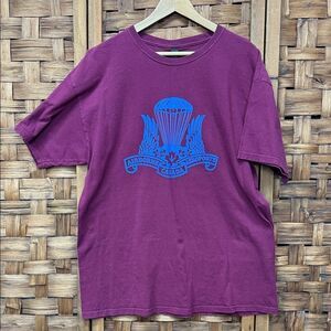 Purple T-Shirt with military Airborne Canada Logo